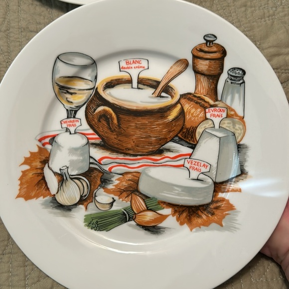ALPAC Set of 6 French Cheese Hors D’oeuvres Plates - Picture 7 of 11